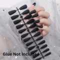 New Design Tip Acrylic Nails 24 ballerina matte Artificial nails, fake nails Reasonable Price Medium length Press On false Nails solid metallic. 