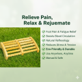Wooden Foot Roller Massager for Reflexology & Acupressure Therapy – Natural Wooden Massage Tool for Foot, Heel & Leg Pain Relief, Stress Reduction, Muscle Relaxation, and Improved Blood Flow | Ideal Health Care & Wellness Device. 