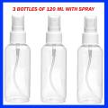 Reusable Plastic Empty Spray Bottle 120 ml. 