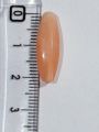 Acrylic Long Cut Marble Textured Peach Beads for DIY Crafts - Pack of 40gms - Ideal for DIY, Crafting, Jewelry Making, Jewelry, and Dress Accessories.. 