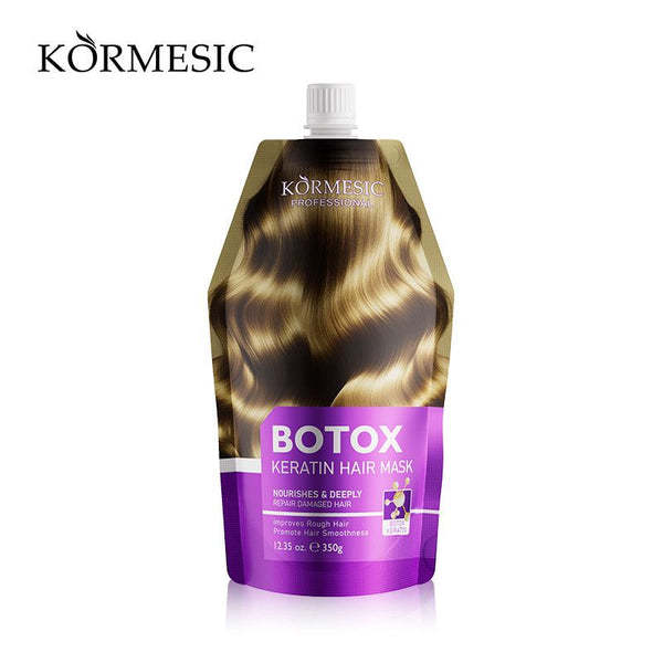 Kormesic Botox Magical Keratin Hair Mask Repairs Damaged Frizzy Hair in 5 Seconds Soft Smooth Shiny Nourishment Deep Moisturizing Nourishing Hair Care 350g KMC66060