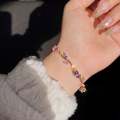 Tulip Bracelet for Girls & Women, Elegant Flower Charm Bracelet, Korean Style Jewelry, Tulip Hand Bracelet for Women, Fashion Floral Charm Jewelry Gift, Tulip Flower Bracelet, Premium Flower Bracelet for Girls. 