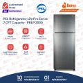 PEL Refrigerator Life Pro Series - 7 Cubic Feet Capacity -PRLP 2000 Metallic Golden/Grey - (100% Copper  Condenser)10 Years Brand warranty. 