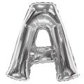 SILVER ALPHABETS FOIL BALLOON ( 16 INCH SIZE ALPHABETS ). 