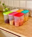 3Pcs{1 kg} Storage Jar, Storage Box,kitchen jar,Portion storage jar, Plastic Jar,Separate Jar - Transparent Storage Jar, Hi Quality. 