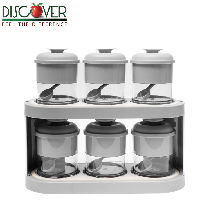 Discover%20PICA%C5%83TE%202%20tier%20condiment%20and%20spice%20rack%20with%206pcs%20double%20colour%20round%20jars%20n%20spoon%20450ml.%20-%20Image%205