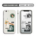 BILI for OPPO F1S / OPPO A59 Back Cover Creative Coffee Order Receipt Multicolor Liquid Silicone Phone Case Soft Square Lens Protection Phone Cases. 