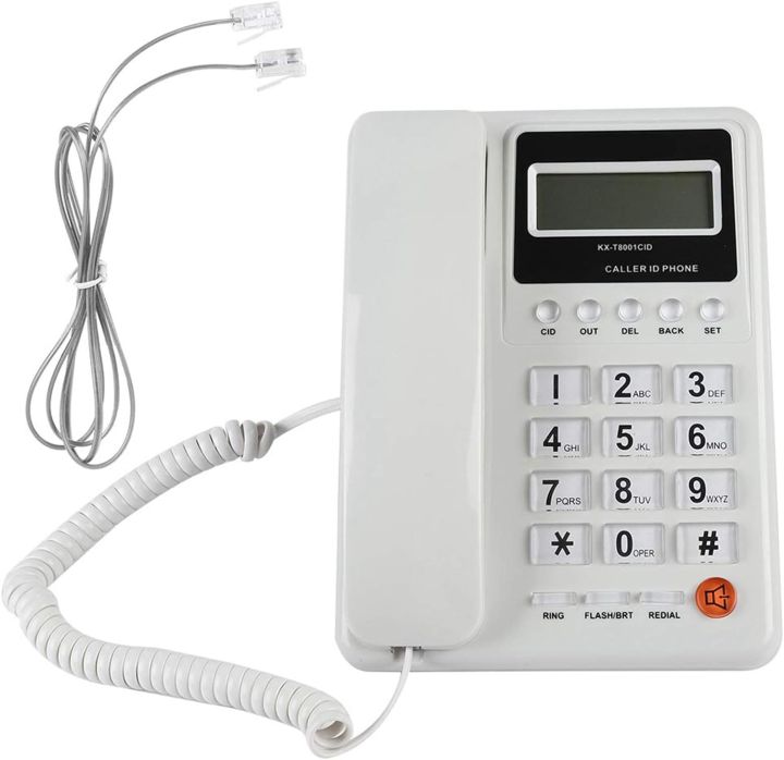 30%20Days%20Warranty%20Loud%20Speaker%20Telephone%20Set%20Landline%20Caller%20ID%20Display%20Desktop%20Home%20Hotel%20Wired%20Office%20Landline%20Telephone%20Phone%20LCD%20Display%20Screen%20Redial%20Flash%20and%20Pre%20Dialing%20Function%20Wall%20Mountable%20Black%20Or%20White%20-%20Image%204