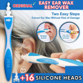 Earwax Removal Soft Spiral Ear Cleaner Smart Swap Earwax Remover With 16 Tips Washable Head Ear Pick Clean Tools. 