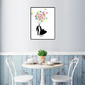 New decoration DIY Thumbprint Tree/Balloon Wedding Sign Guest Book Canvas Painting+Inkpad  #60*80cm. 