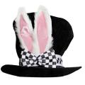 Easter White Rabbit Top Hat Alice Wonderland Cosplay Bunny Bowler Men Women March Hare Costume Accessory Topper With Ears. 