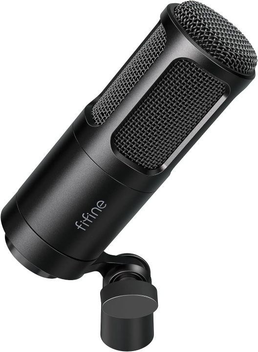 FIFINE K669D XLR Dynamic Microphone Cardioid Pattern Vocal Podcast Microphone Metal Mic for Broadcast/Dubbing/Video Recording