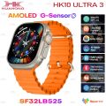 HK10 Ultra 3 Smartwatch with 2.02” AMOLED Display, G-Sensor, AI Features, Wearfit Pro App, 2 Straps – Ultimate Ultra Smart Watch for Fitness & Health Tracking. 