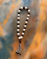 Black & white Marbal Beads 8mm Men's Prayer Beads Rosary Charm Bracelet for Women Men. 