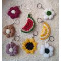 Customized Crochet Keychains. 
