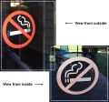 NO Smoking Warning Alert Sign Sticker Outdoor/Indoor (4 Pack) 4" x 4" NO Smoking Warning Alert Stop Smoke Window Door Wall Decal Sticker. 