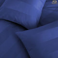 Beddy's Studio Hotel Collection Sateen Stripe Bed Sheets | Egyptian Cotton Blue Color Single & King Size Fancy Bedsheet Set With Pillow Cases. 
