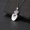 Mom Dad Baby Pendant Mother Day Necklace Gold Color Stainless Steel Chain Jewelry For Women Wife Maternal Family Charm Love Gift. 