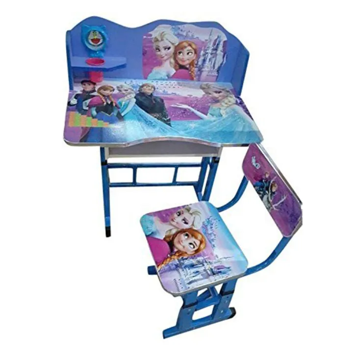 Frozen Wooden Kids Study Table Chair Daraz.pk