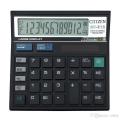 12 Digits Electronics Medium Size Calculator, CT-512 VIII, Black. 