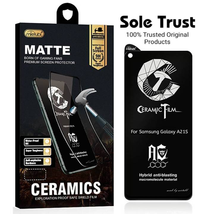 Samsung Galaxy A21s Original Matte Unbreakable Ceramic Film Matte Screen Protector Soft Frosted Glass For Samsung A21S Screen Protector