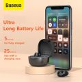 BASEUS WM01 Wireless Earbuds - TWS Bluetooth 5.3 Earphones - Deep Bass Sound Waterproof Mini Sports Earphones for iOS/Android Headphones. 