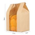 Premium Quality Paper Paper Bread Bags 13.7x8.2x3.9 Inch Bread Bags Baked Food Packaging Home Bakers. 