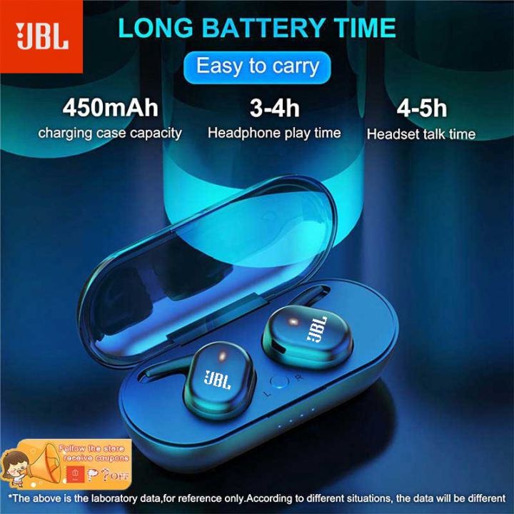 【100%original+Free Shipping】JBL Y30 TWS Bluetooth 5.0 Wireless Stereo Earbuds in-Ear Noise Cancelling Waterproof Earphones with Charging Case
