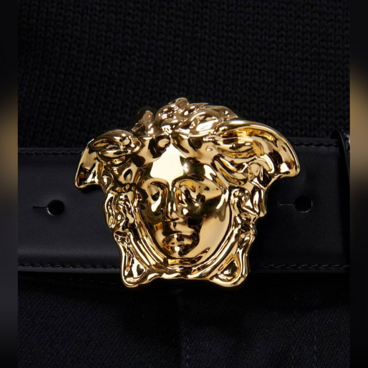 Stylish design medusa head leather belt for boy and girls