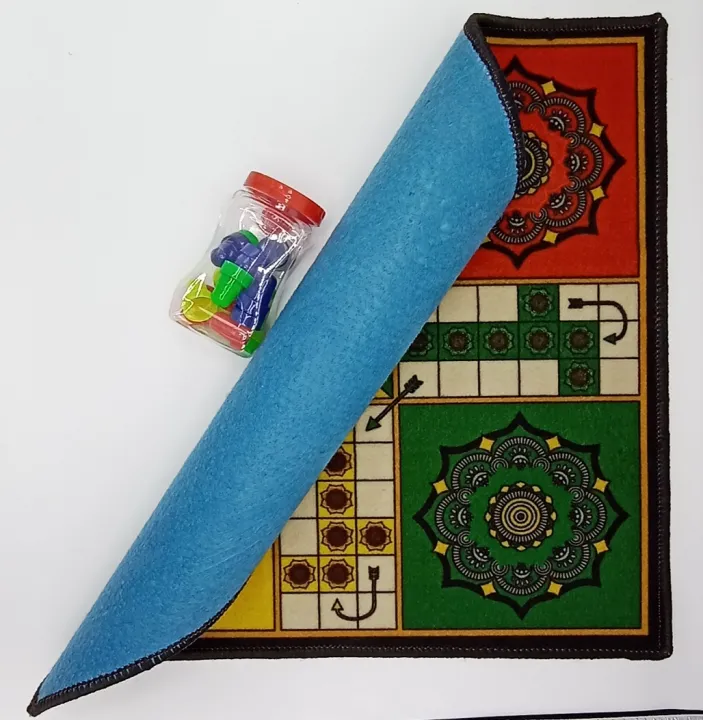 Ludo%20Mat%20Carpet%20Rug%20Large%20Size%202x2%20Ft%20Foldable%20and%20Washable%20with%20large%20Gotte%20Set%20-%20Image%204