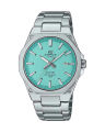 Casio Edifice Mens Silver Stainless Steel Case Analog Date Multi-Function Green Dial Silver Stainless Steel Bracelet Watch-EFR-S108D-2BVUDF. 