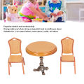 Dollhouse Table Chairs Kitchen Furniture, Vintage Style Miniature Table Chair for House Models for Crafts. 