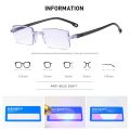 【FUN LIVE】 Iboode +1.0 +1.5 +2.0 +2.5 +3.0 +4.0 Rimless Reading Glasses Classic Anti Blue Light Prescription Optical Far Eyeglass Women Men. 