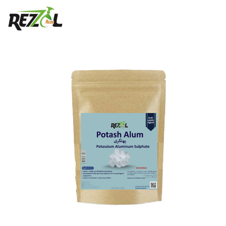 Rezol Potash Alum Blocks 1kg - Alum Blocks - Potassium Aluminum Sulfate - (Phatkari) 1000gms