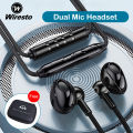 Wiresto Wired In-Ear Headphone 3.5MM Earphones Gaming Headset EarBuds Mini Octa-core Panoramic Sound Dual Microphone Wired Earbuds Heavy Bass Headset Noise Canceling with Free Storage Box. 
