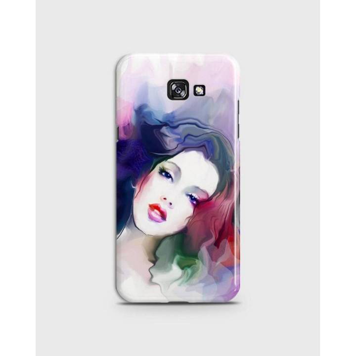Cover For Samsung A520 A5 2017 Hard Girl Face Print -1cover2817