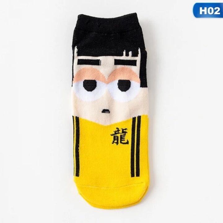 【LuckyBabyFans Store】Superhero Socks Straight Kids Batman Socks Men Spider Iron Man Cartoon Boat Sock Children Personality Sock
