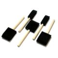 5pcs/Set Foam Sponge Brush For Art Painting Outus Assorted Size Poly Foam Brush Set Foam Paint Brushes with Wood Handle5 Pieces. 