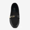 ECS Dual Buckle Flat Loafers For Women. 
