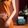 Retro Radio Tissue Box - Vintage Style Desktop Tissue Holder. 
