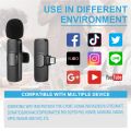 True Wireless Microphone With Noise Cancellation Reduction 20 Meter Long Range Portable Audio Video Recording For Type C Lightning_Port Live Game Video Shooting_Streaming Vlogging_Youtube Video For Mobile Phone Camera_iPhone  K9. 