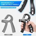 Histro Automatic Counting Hand Gripper Adjustable Resistance Automatic Counting Non-Slip Hand Grip Strength Trainer Fingers Wrist Forearm Exerciser Workout Gear Home Gym Exercise Equipment   Hand Gripper 5-60KG  Automatic  Non-Slip hand strengthen. 