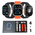 Ultra V2 New Fashion 2.2 Large Screen With 4 Straps Smart Watch. 