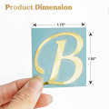 Vinyl Sticker- custom vinyl sicker -golden color- 2x2 inch size. 