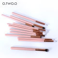 OTWOO - 12 PCs Eye Makeup Brushers Set (Pink). 