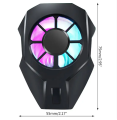 L01 RGB Mobile Radiator Phone Cooling Fan Case Cold Wind Handle Fan for PUGB Mobile Cooler Mobile Cooling Fan Case. 