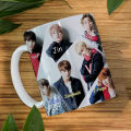 BTS Mug for Army 7 Member Kpop Ceramic BT21 Cup (Printed). 
