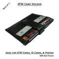 Best Quality PU Leather Men Wallets as Mini ATM Wallet Leather ID Card Holder Secure ATM Cards Holder Wallets in Black Brown Colors. 
