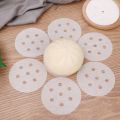 200Pcs/Set Round Dumplings Mat Steamer Paper Non Stick Pads Baking Pastry Dim Sum Paper Under Steam Mat Kitchen Cooking Tools. 