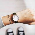 Simple Fashion Ladies Wrist Watch/Luminous Leather Strap Quartz Watch/Student. 